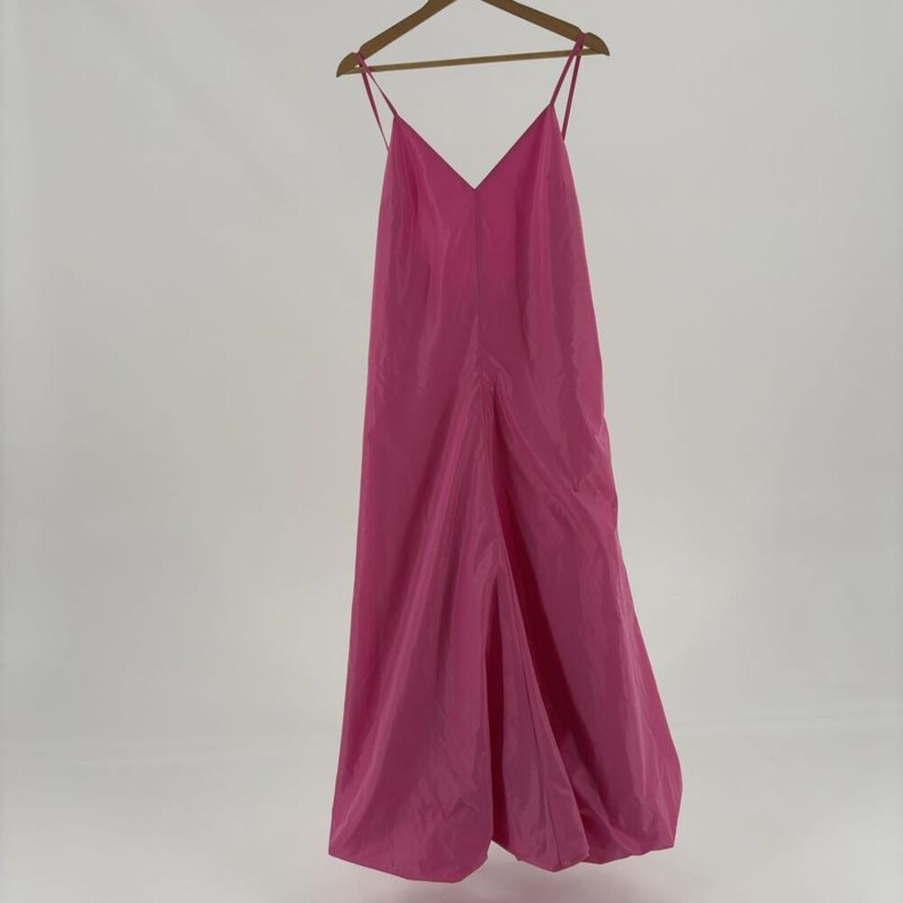 STAUD A-Line Open Back Maxi Dress